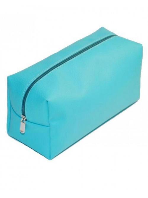 Женская косметичка голубая обьемная  Lucky exclusive - Фабрика сумок «Lucky exclusive»
