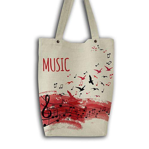 Женская сумка текстильная Музыка Линия плюс - Фабрика сумок «Линия плюс»