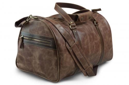 Кожаная дорожная сумка коричневая Олио Рости - Фабрика сумок «Олио Рости»
