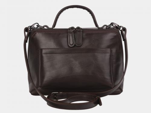 Коричневая кожаная женская сумка из натуральной кожи - Фабрика сумок «Alexander TS»