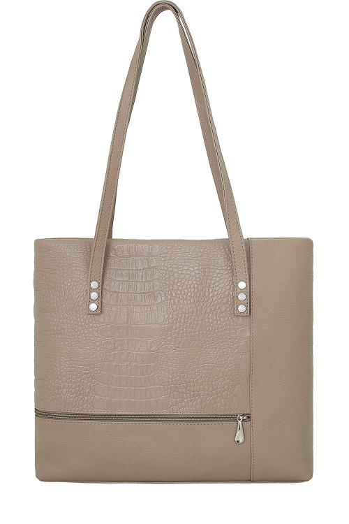 Женская сумка с длинными ручками капучино PROTEGE - Фабрика сумок «PROTEGE»