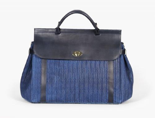 Женская синяя сумка из натуральной кожи - Фабрика сумок «А-Рада»