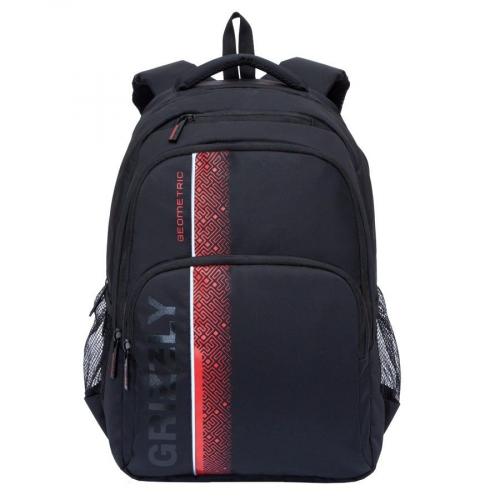 Школьный рюкзак для мальчика черный GRIZZLY - Фабрика сумок «Grizzly»