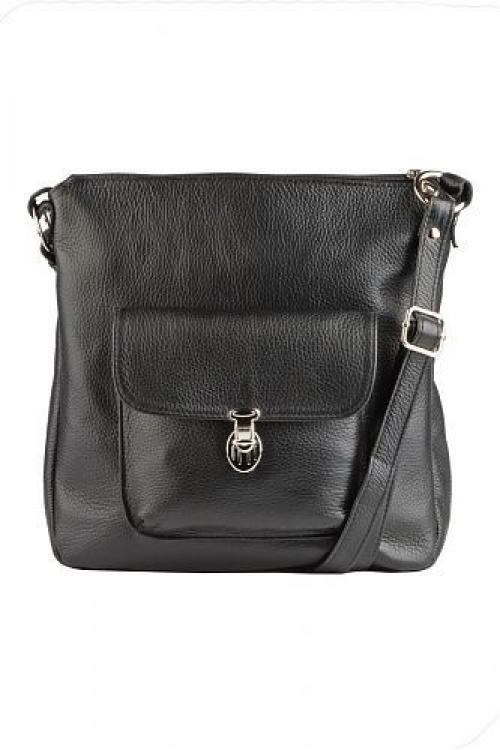 Черная женская кожаная сумка Сумков - Фабрика сумок «Сумков»