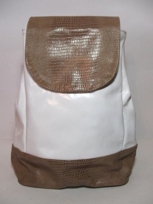 Рюкзак женский кожаный городской светлый Lara-ko - Фабрика сумок «Lara-ko»