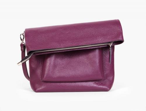 Вместительная женская сумка кросс боди фиолетового цвета - Фабрика сумок «А-Рада»