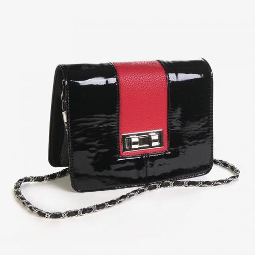Женская сумка-клатч черный лак Allexi - Фабрика сумок «Allexi»