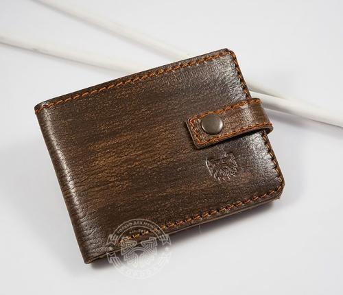 Мужской кошелек с отделением для купюр и монет - Фабрика сумок «Борода Мастерская»
