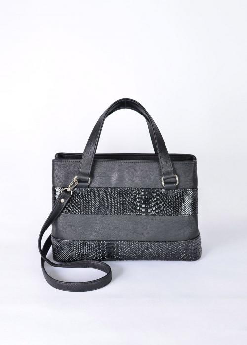 Женская сумка классическая черная с ремешком Anri - Фабрика сумок «Anri»