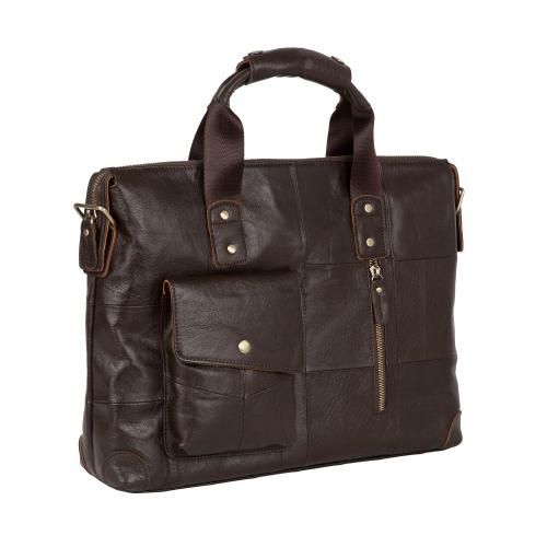 Мужская кожаная сумка деловая Полар - Фабрика сумок «Полар»