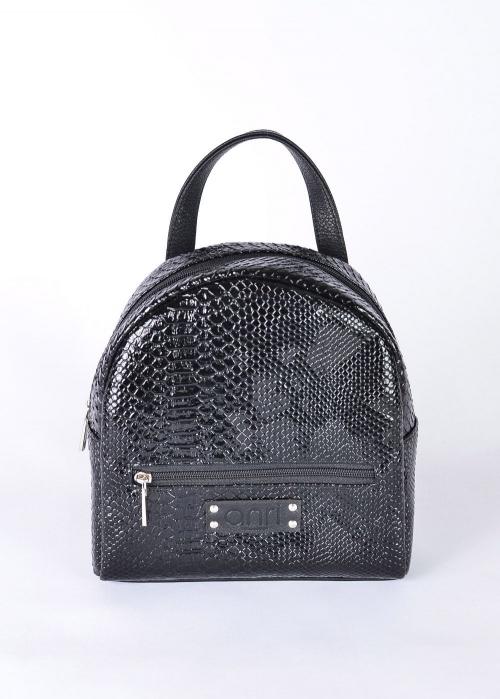 Женская сумка-рюкзак черный лак Anri - Фабрика сумок «Anri»