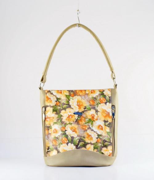 Женская сумка через плечо цветы Сакси - Фабрика сумок «Сакси»
