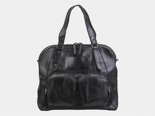 Черная кожаная женская сумка Alexander TS - Фабрика сумок «Alexander TS»
